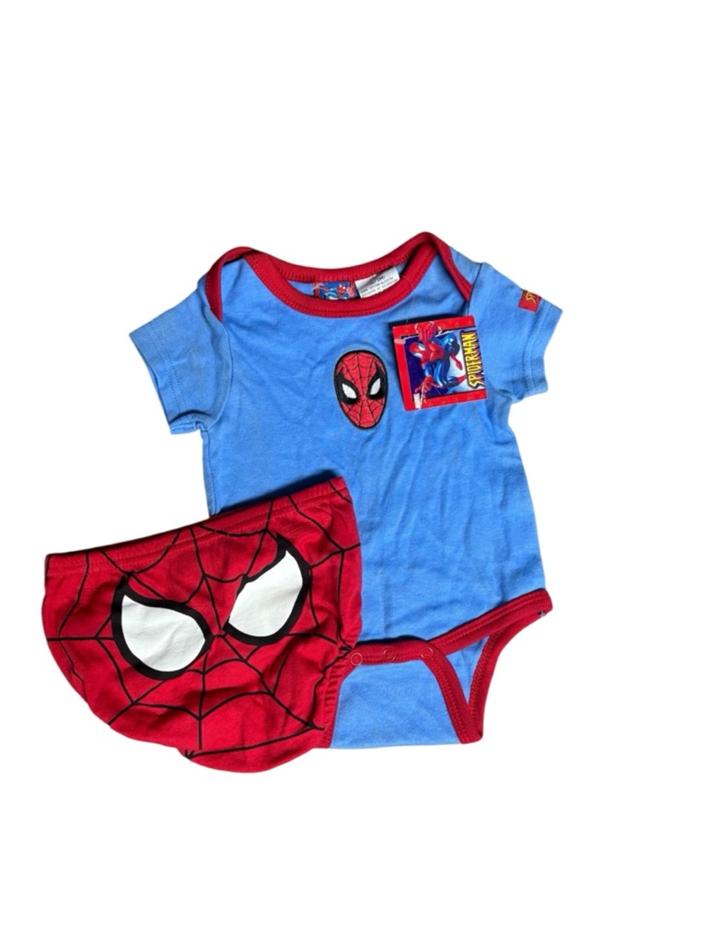 VINTAGE SPIDERMAN SET NWT NEW VTG DEADSTOCK 0-3 MONTHS
